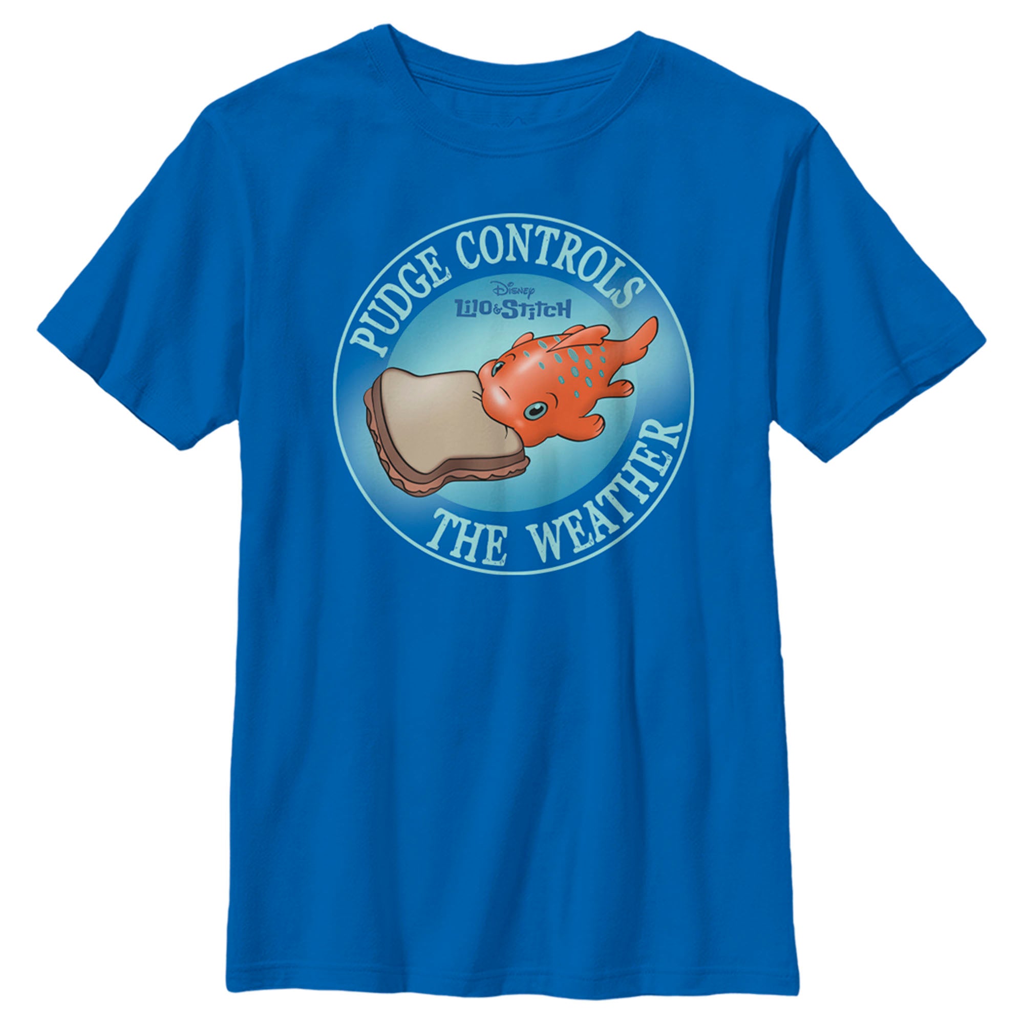 Boy’S Lilo & Stitch Pudge Controls The Weather T-Shirt