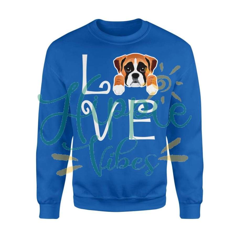 Dog gift idea Boxer Love Owner Boxer Puppy T-shirt – Standard Fleece Sweatshirt