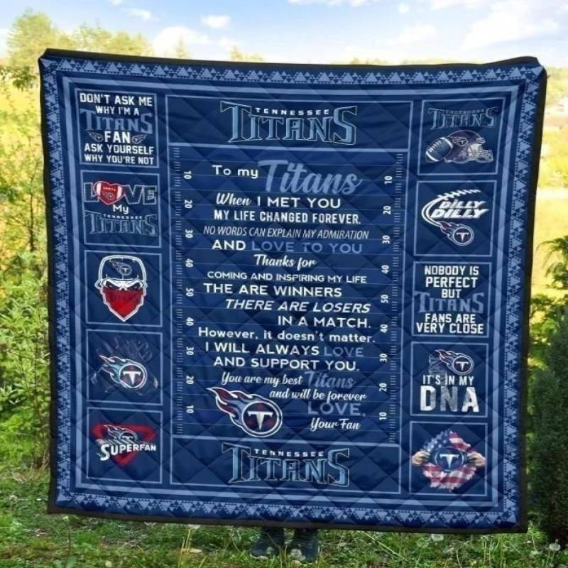 To My Tennessee Titans Quilt Blanket Football Fan Gift Idea MN09