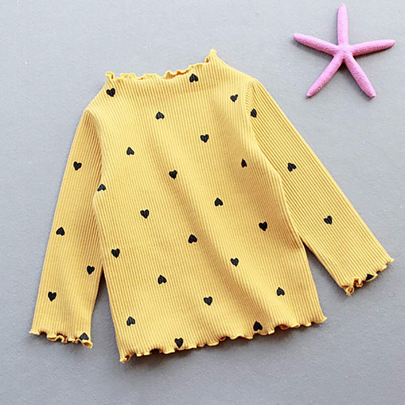 Bear Leader Girls Lovely Heart Print Sweaters 2022 New Autumn Kids Baby Cute Pattern Clothing Fashion Clothes Casual Outfits alx