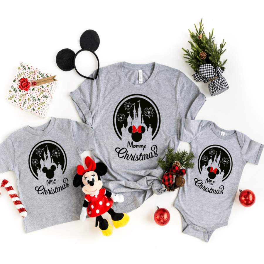 Family Disney Christmas Shirts, Matching Christmas Shirts, Long Sleeve Christmas Shirt, Disney Christmas Outfit, Mickey Christmas Shirt Gift Xmas 2024