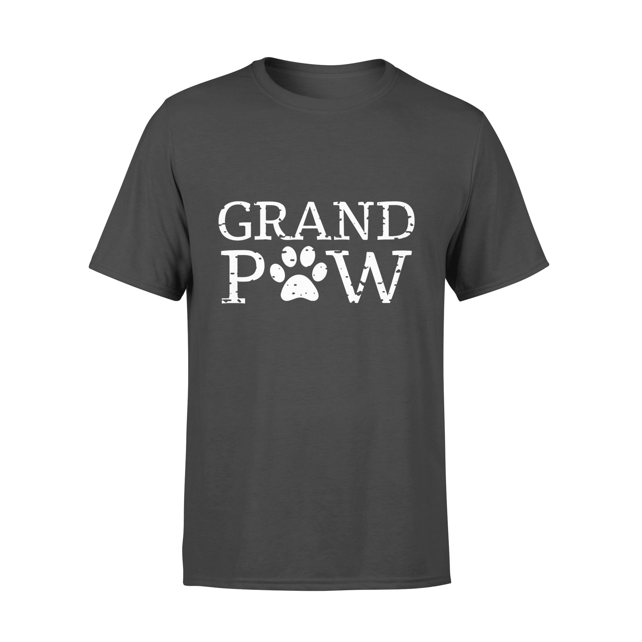 Dog gift idea Funny Grand Paw Doggy Puppy Lover Gandpa T-Shirt – Standard T-shirt