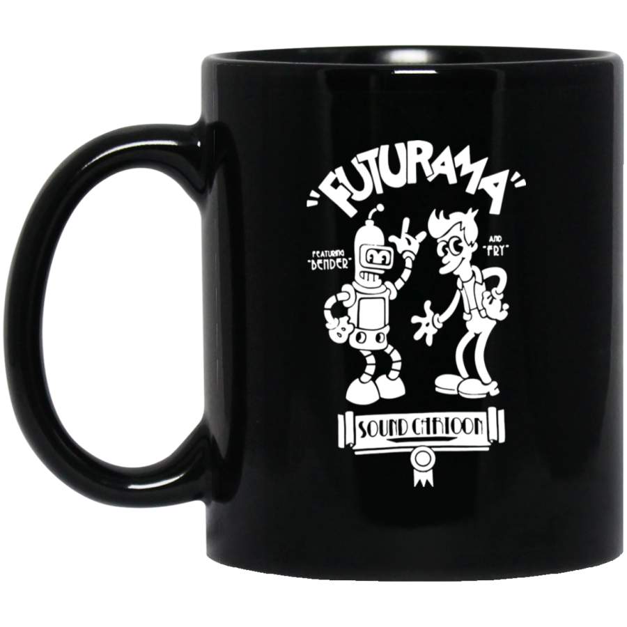 Futurama Design Vintage Mug Black Mug