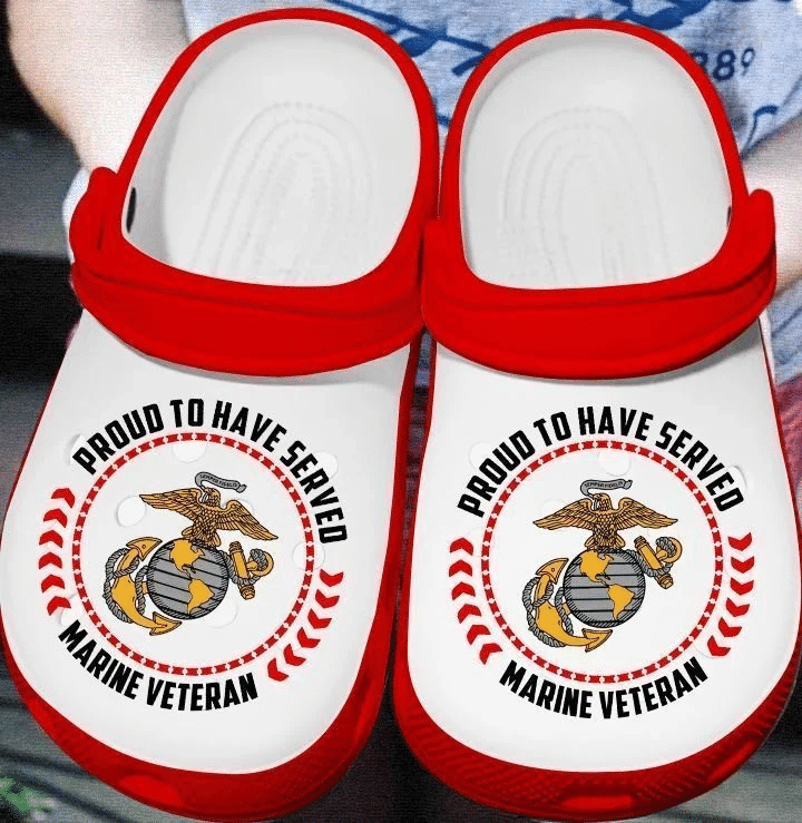 Amazon Proud To Have Served Marine Veteran clog Shoes