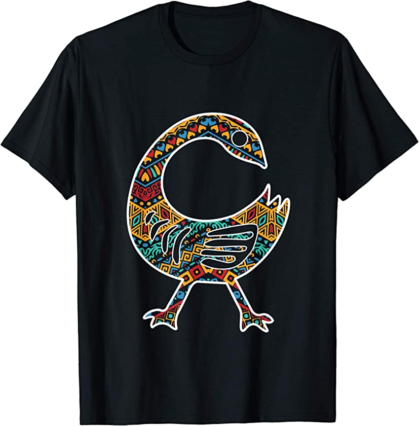 Sankofa Bird African Pride Symbol Akan Black History T-Shirt