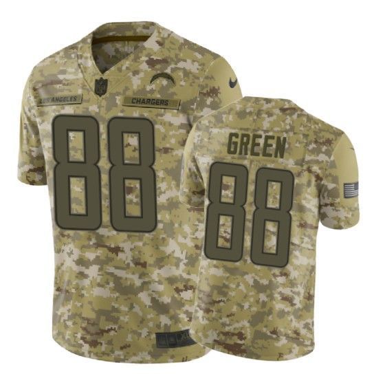 Virgil Green Jersey NFL Camo Los Angeles Chargers