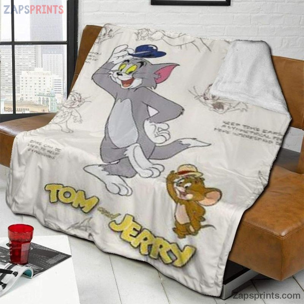 Tom And Jerry Movie Say Hi Blanket