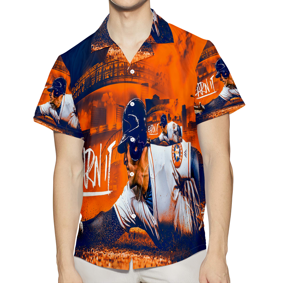 Houston Astros Earn It 3D All Over Print Summer Beach Hawaiian Shirt With Pocket