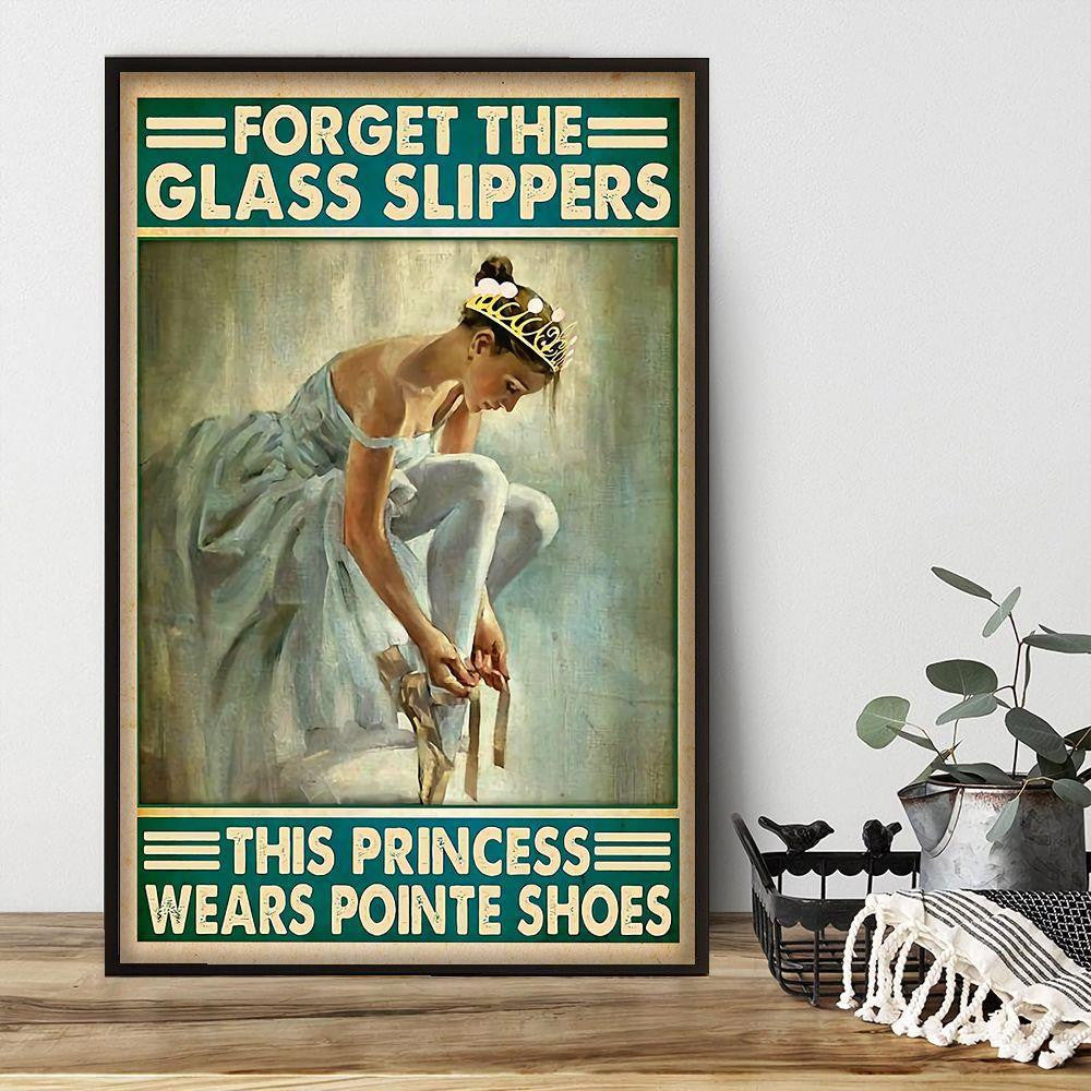 Beautiful Ballet Girl Poster – This Princess Wears Pointe Canvas Canvas Home Décor Birthday Gift For Women Girl – Gigo Smart