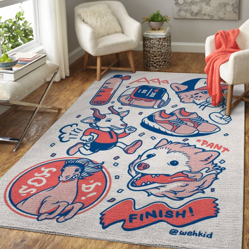 Running Animals – Wehkid Area Rug Carpet