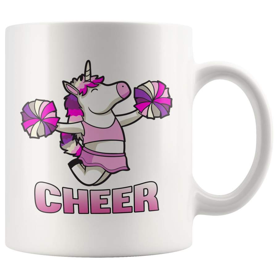 Unicorn Cheer 11oz Mug Cheerleading Mug