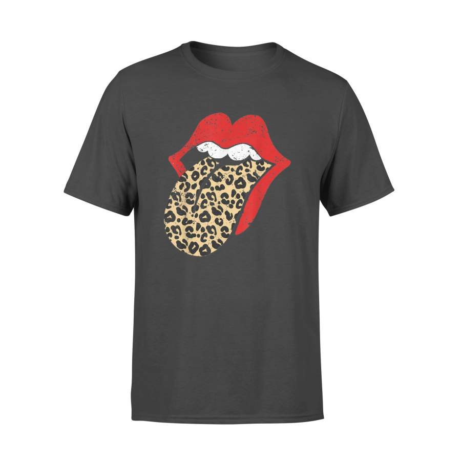 Red Lips Leopard Tongue iconic band Tee for men, women T Shirt – Standard T-shirt