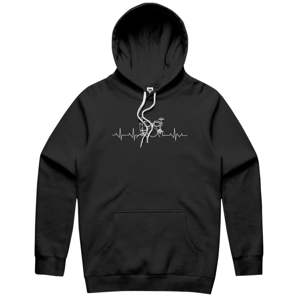 Drums Heartbeat – Funny Drummer Hoodie