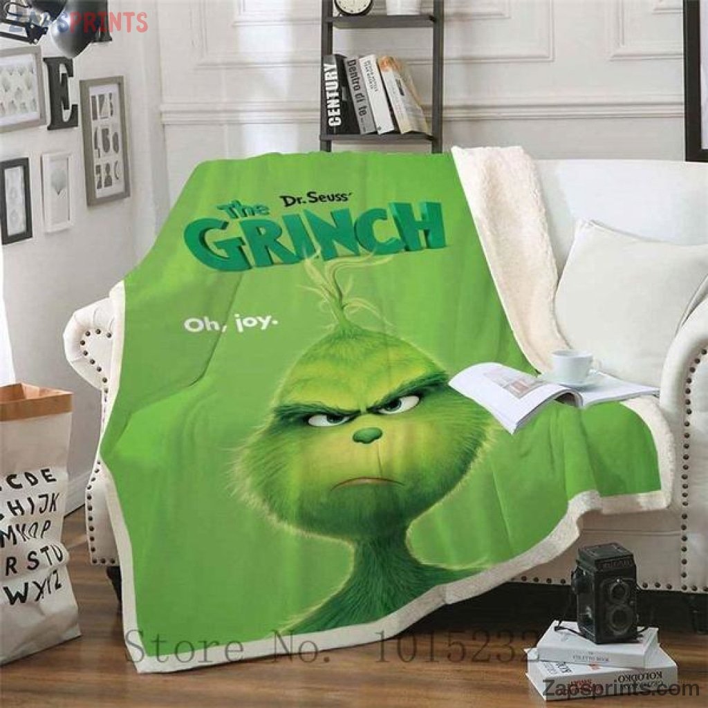 Grinch Stole Christmas 3 D Blanket