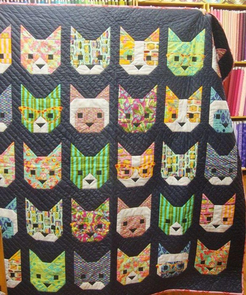 Cute Kitten Faces Cat – Quilt Blanket