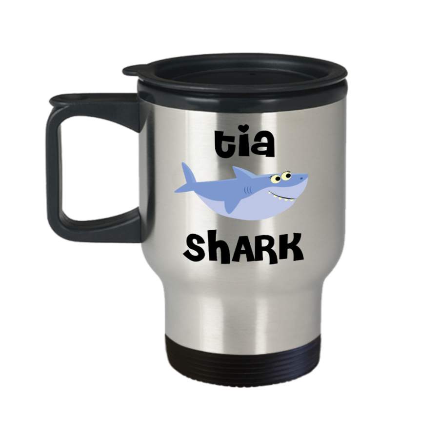 Tia Shark Mug Tia Gifts Do Do Do Gifts for Tias Stainless Steel Insulated Travel Coffee Cup