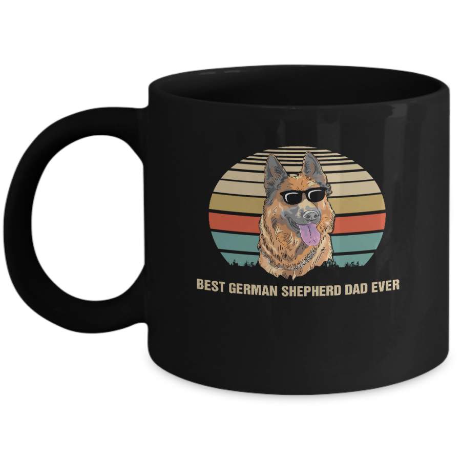 Vintage German Shepherd Dad Gifts Best German Shepherd Dad Ever Mug