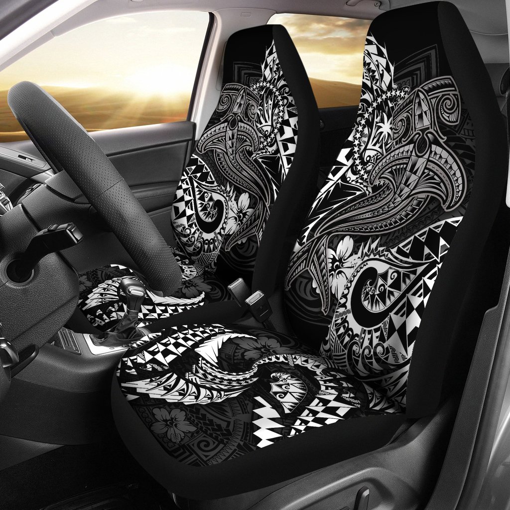 Chuuk Car Seat Covers Polynesian White Shark