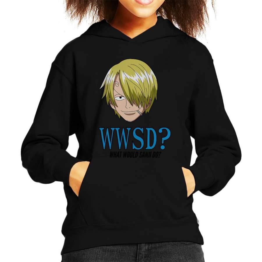 WWSD What Would Vinsmoke Sanji Do One Piece Kid’s Hooded Sweatshirt