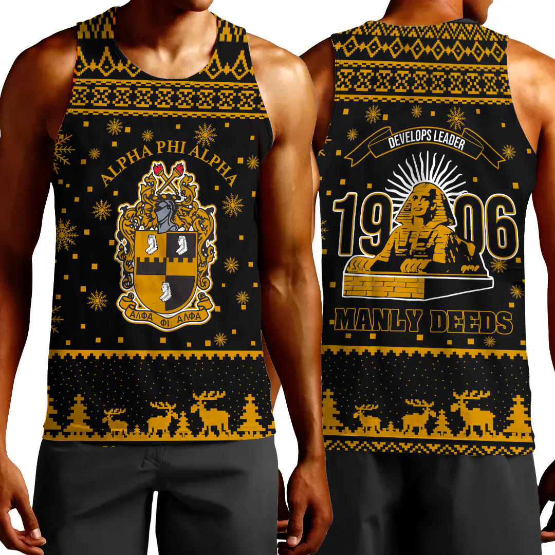 Africa Zone Clothing – Alpha Phi Alpha Christmas Tank Top A35