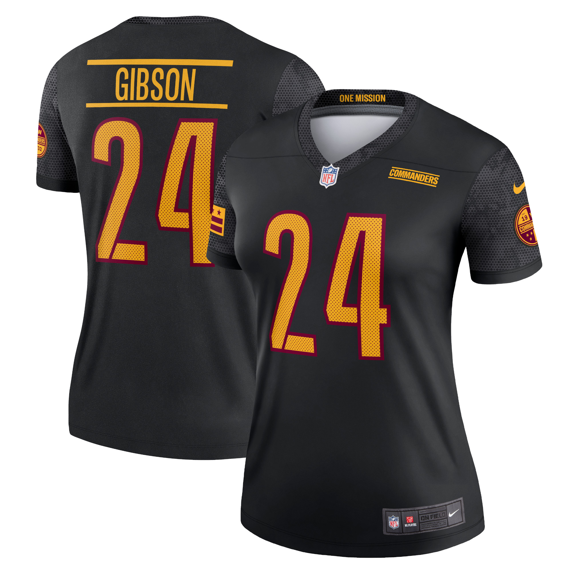 Women’s Washington Commanders Antonio Gibson Black Legend Jersey