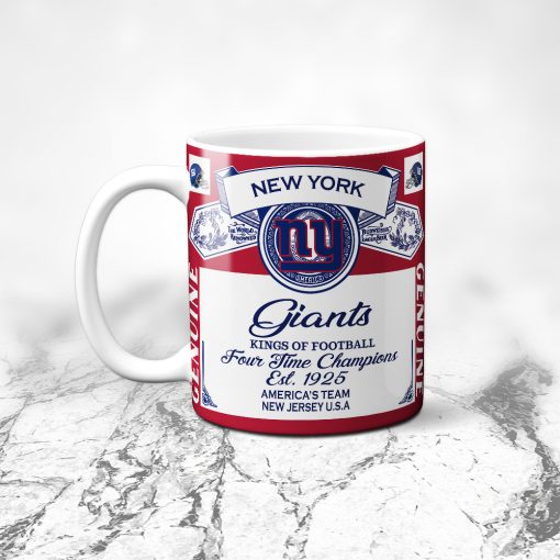 New York Giants- Budweiser- 11oz and 15oz Ceramic Mug