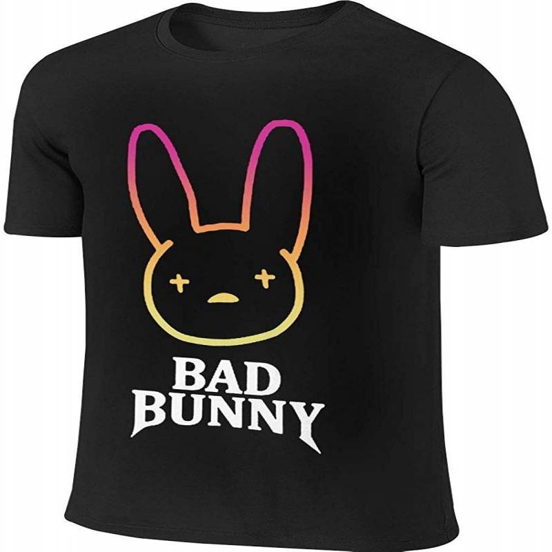 Btve Bad Bunny Tour Leisure Party Black T Shirts