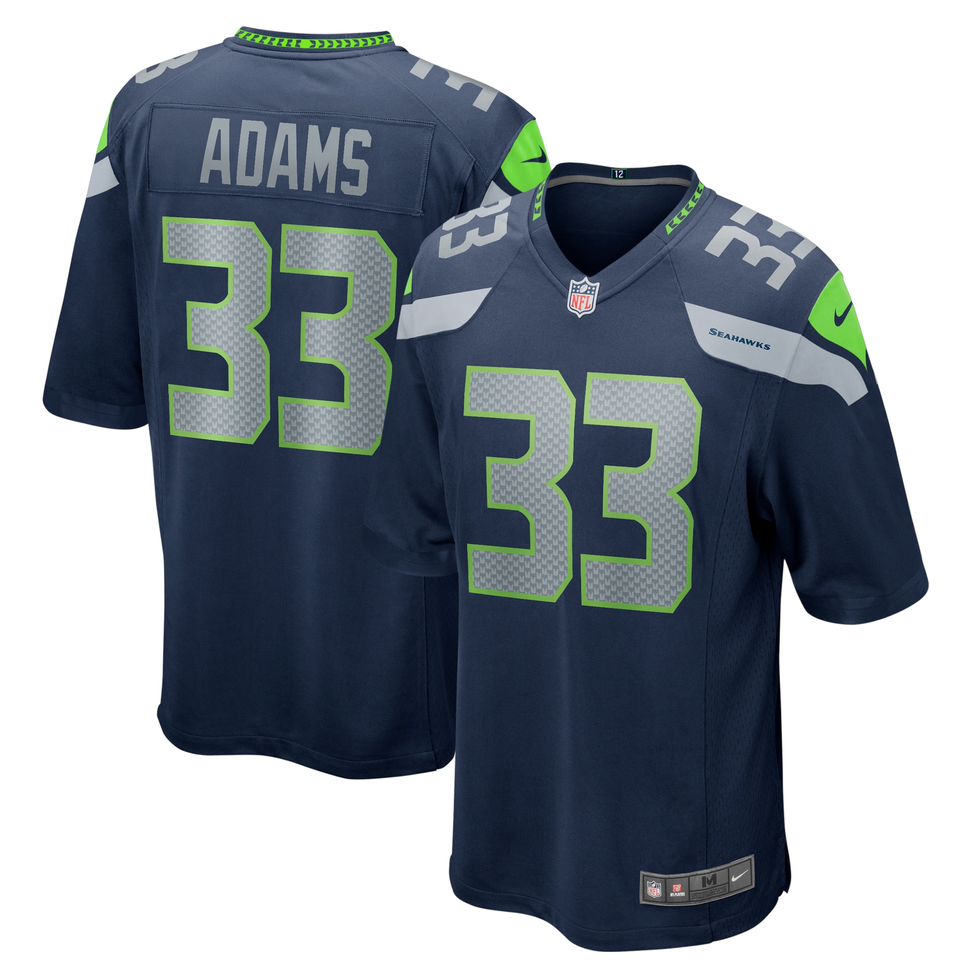 Men’s Seattle Seahawks Jamal Adams College Navy Game Team Jersey