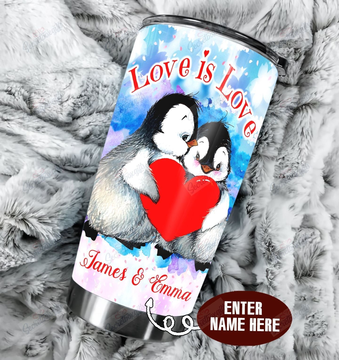 Penguin Personalized Bbb1710127Ht Stainless Steel Tumbler Customize Name, Text, Number