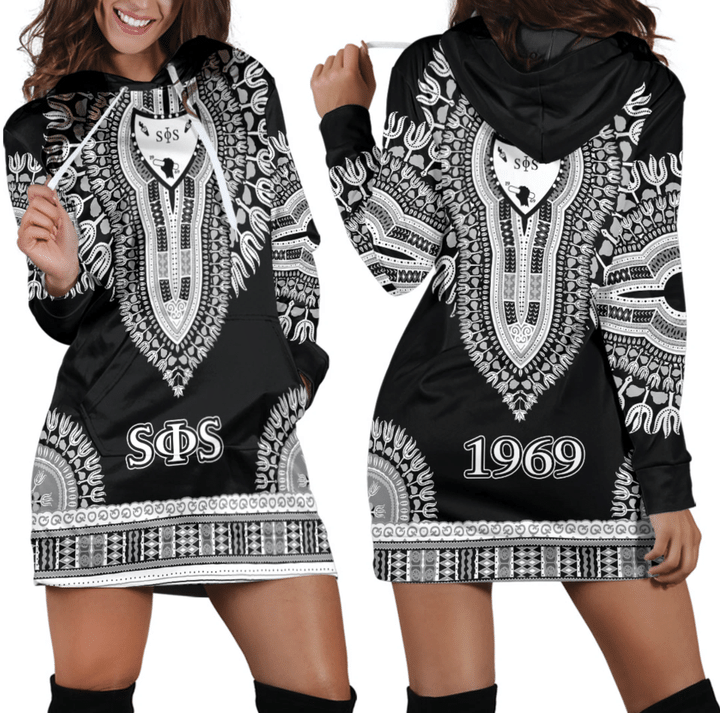 Swing Phi Swing Dashiki Hoodie Dress – Rlt13