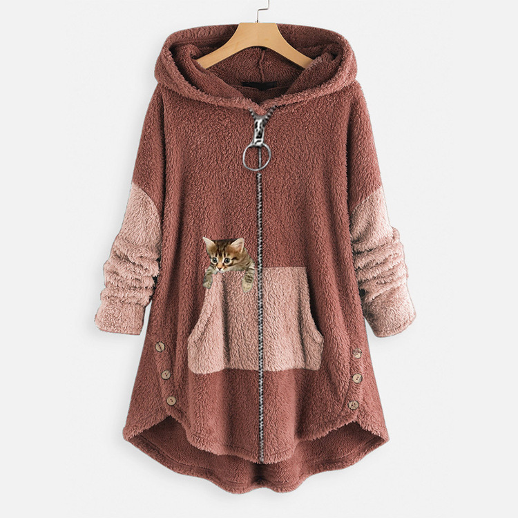 Creative New Style 2022 Autumn Harajuku Street Hipster Hooded Sweater Women’s Hooded Loose Large Size Jacket alx