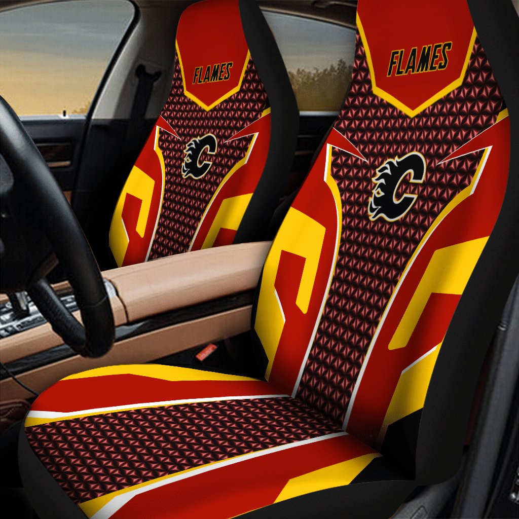 Calgary Flames Car Seat Covers (Set Of 2) Cp0618