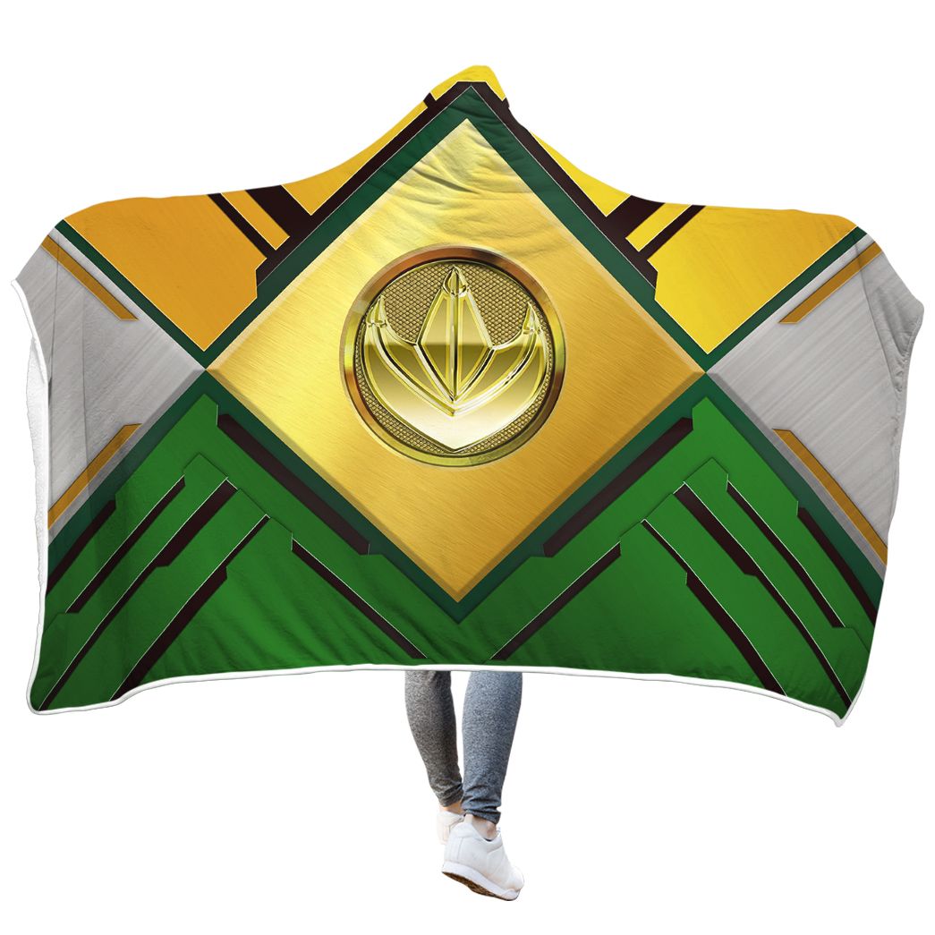 Casespring 3D Green Power Ranger Custom Hooded Blanket