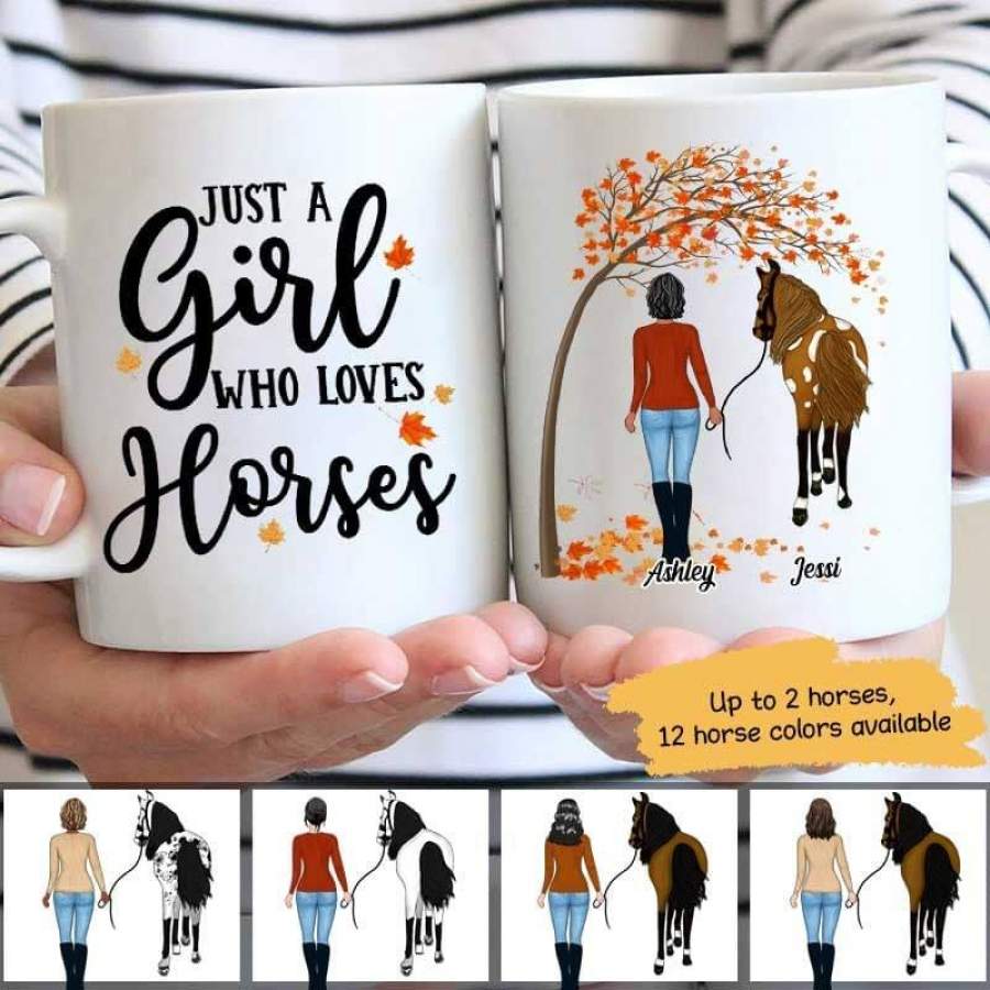 Fall Season Life Is Better With A Horse Personalized AOP Mug