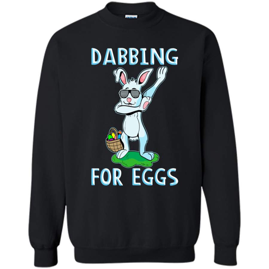 Dabbing Easter Bunny kids t Shirt Printed Crewneck Pullover Sweatshirt 8 oz