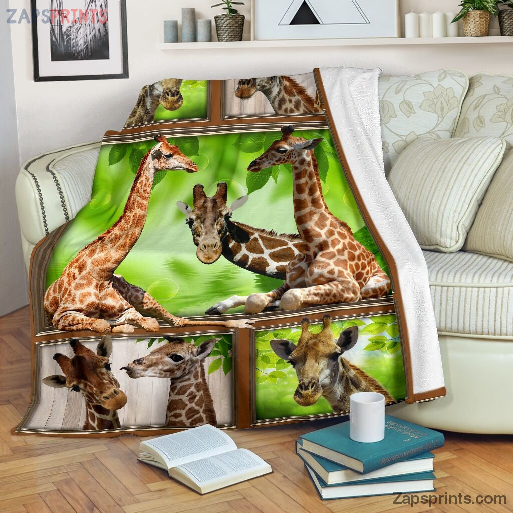 Giraffe Green Window Blanket – Cool Gift Ideas