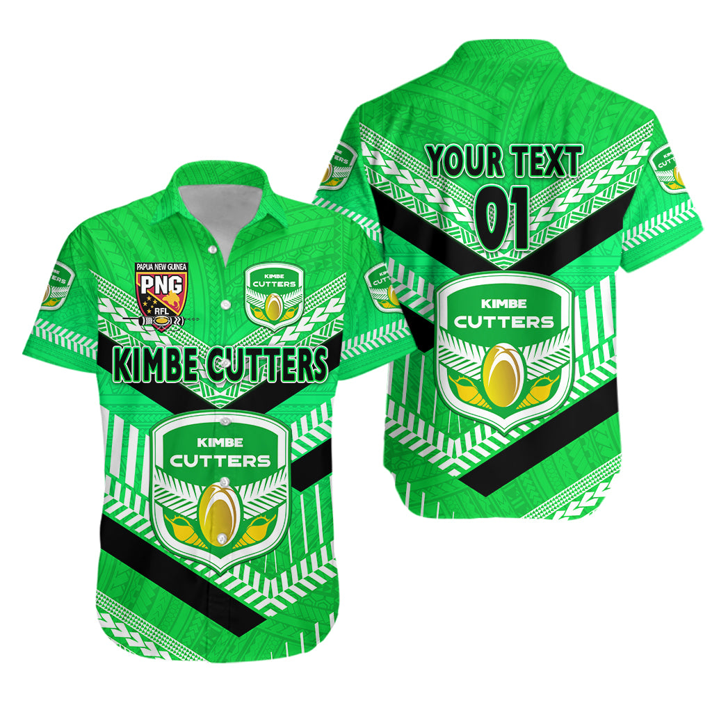 (Custom Personalised) Papua New Guinea Kimbe Cutters Hawaiian Shirt Rugby – Green, Custom Text And Number Lt8