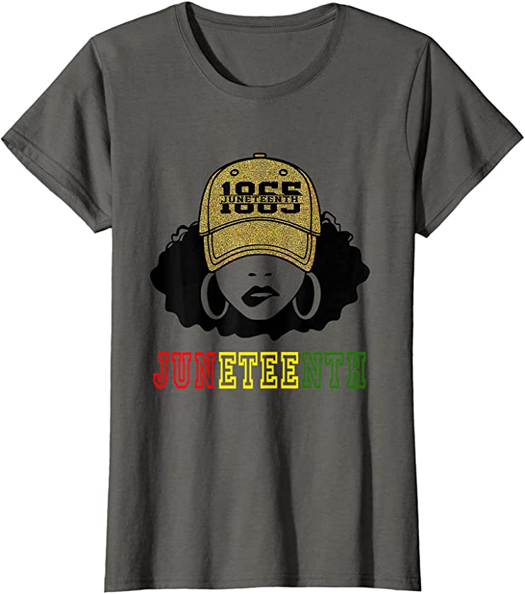 Womens 1865 Juneteenth Celebrate Black Girl Magic Melanin Women T-Shirt