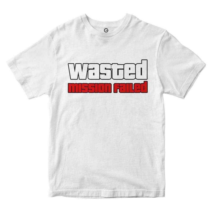 Wasted Mission Failed GTA Custom Tshirt