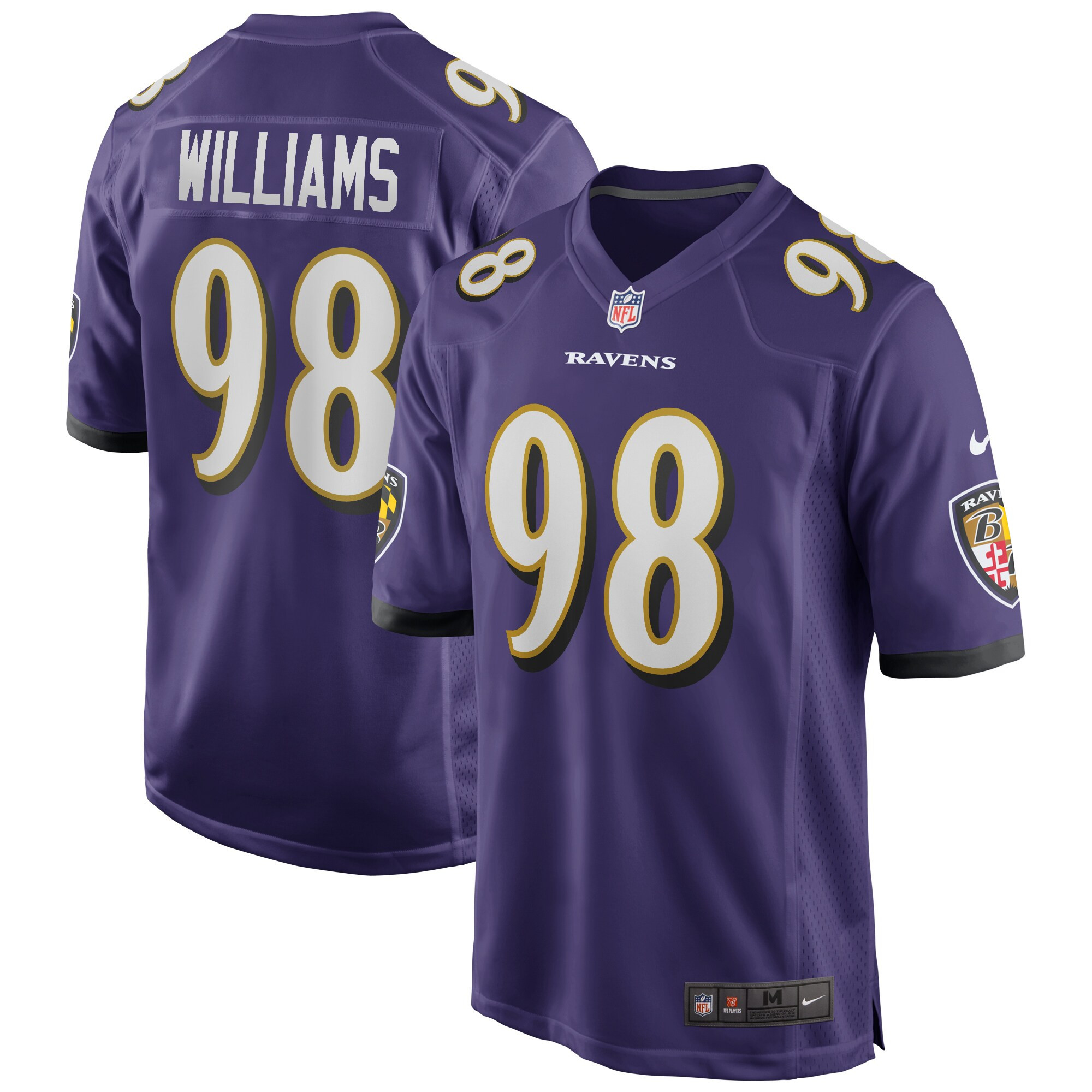 Brandon Williams Baltimore Ravens Team Game Jersey – Purple NFL