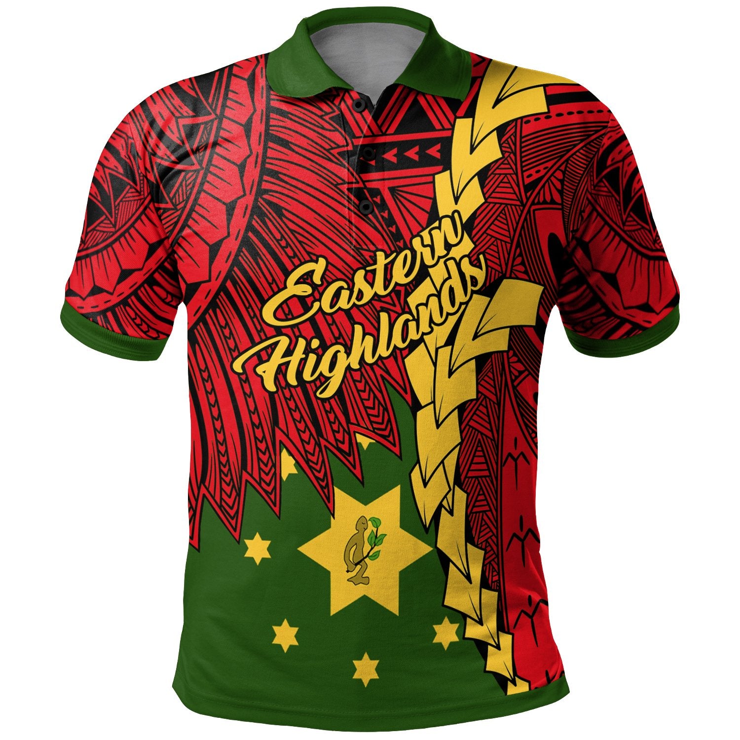 Papua New Guinea Eastern Highlands Province Polynesian Polo Shirt ...