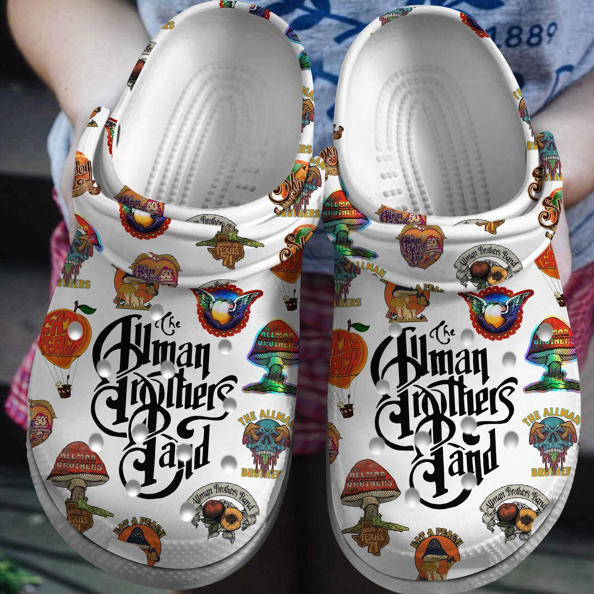 Premium The Allman Brothers Band Music Crocs Crocband Clogs Shoes Comfortable For Men Women and Kids 2