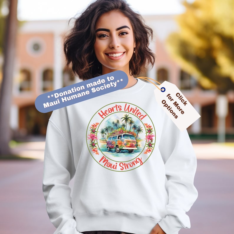 Maui Strong Crewneck And Donation, Pray For Maui Sweatshirt, Hawaii Shirt, Lahaina Fire, Maui Sweatshirt, Lahaina Hawaii Crew Sws1874