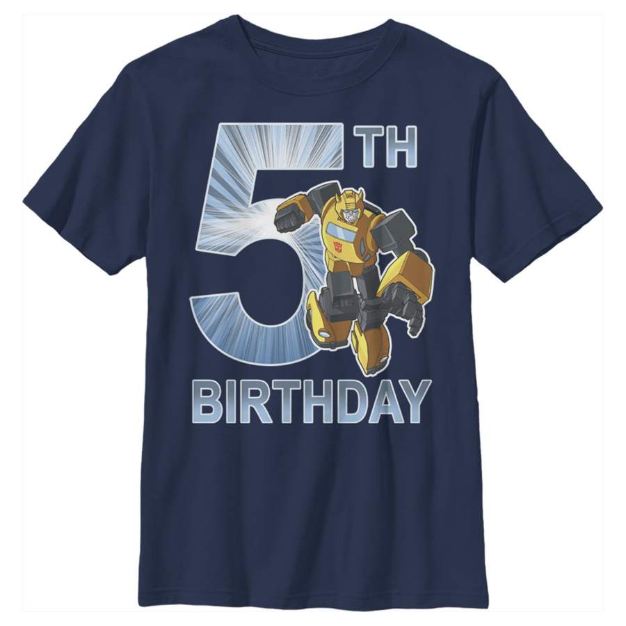 Transformers Boy’s Bumblebee 5th Birthday  T-Shirt