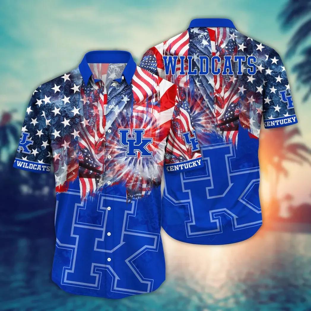 Kentucky Wildcats Ncaa Flower Aloha Hawaiian Shirt 11, Ncaa Hawaiian Shirt