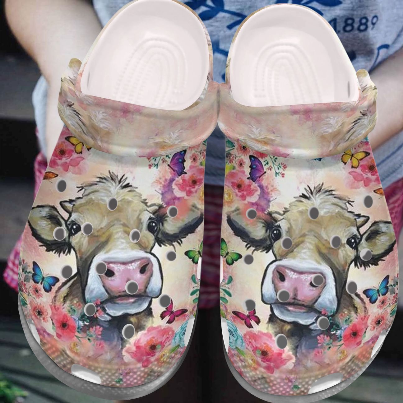 Cow Personalized Clog, Custom Name, Text, Color, Number Fashion Style For Women, Men, Kid, Print 3D Life Is Better With Cows Around