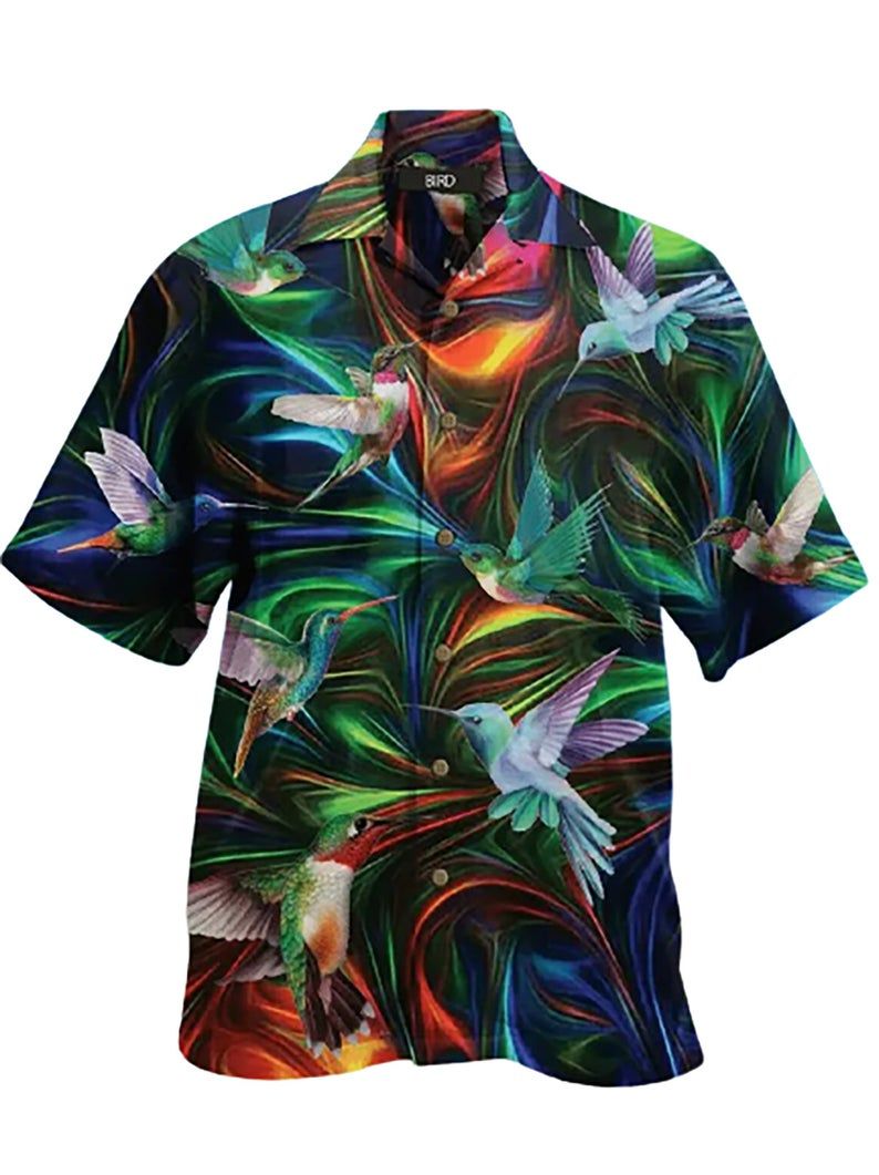 Hummingbird Multicolor Best Design Hawaii Shirt Ha63967