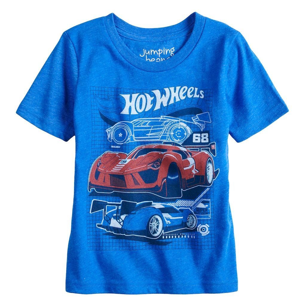 Boy Jumping Beans Hot Wheels Graphic Tee Blue Shirt