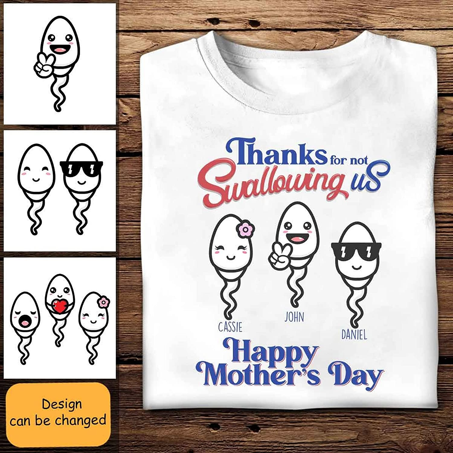 Thanks For Not Swallowing Us, Mother’S Day Personalized Shirt