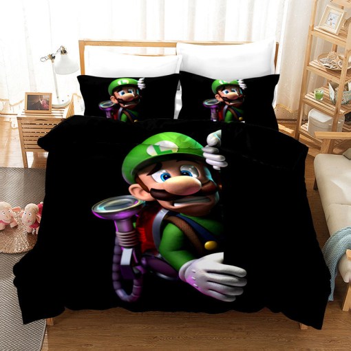 Super Smash Bros Ultimate Mario 22 Duvet Cover Pillowcase Home Decor 3D Bedding Set